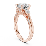 2.3 Carat Cushion Cut Moissanite Ring