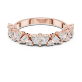 2.45 mm Marquise cut Moissanite Band