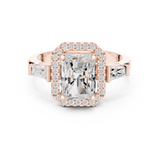 2.7 Carat Emerald Cut Moissanite Ring