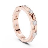 3.37 mm Cartier Inspired Moissanite Band