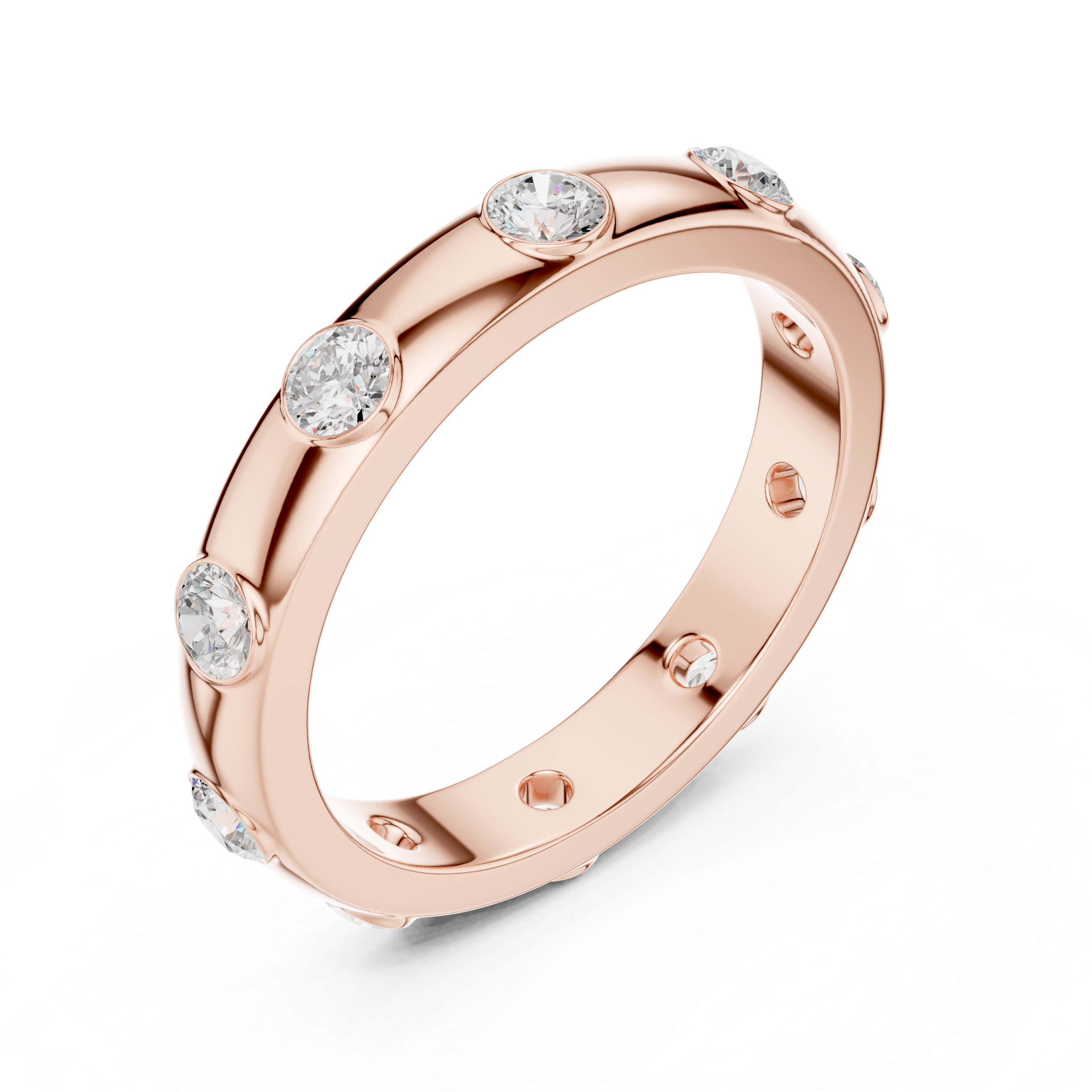 3.37 mm Cartier Inspired Moissanite Band