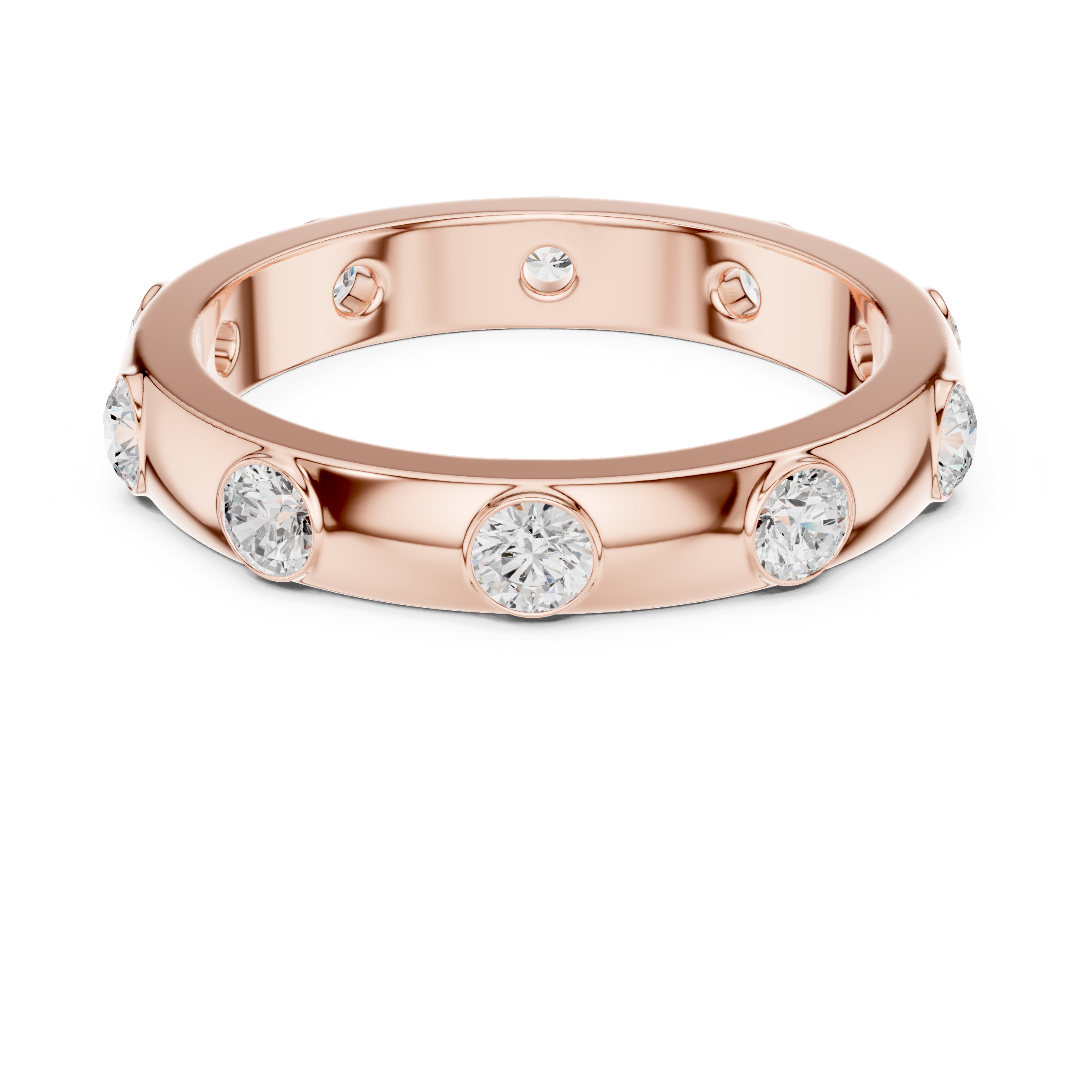 3.37 mm Cartier Inspired Moissanite Band