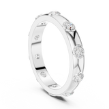 3.37 mm Cartier Inspired Moissanite Band