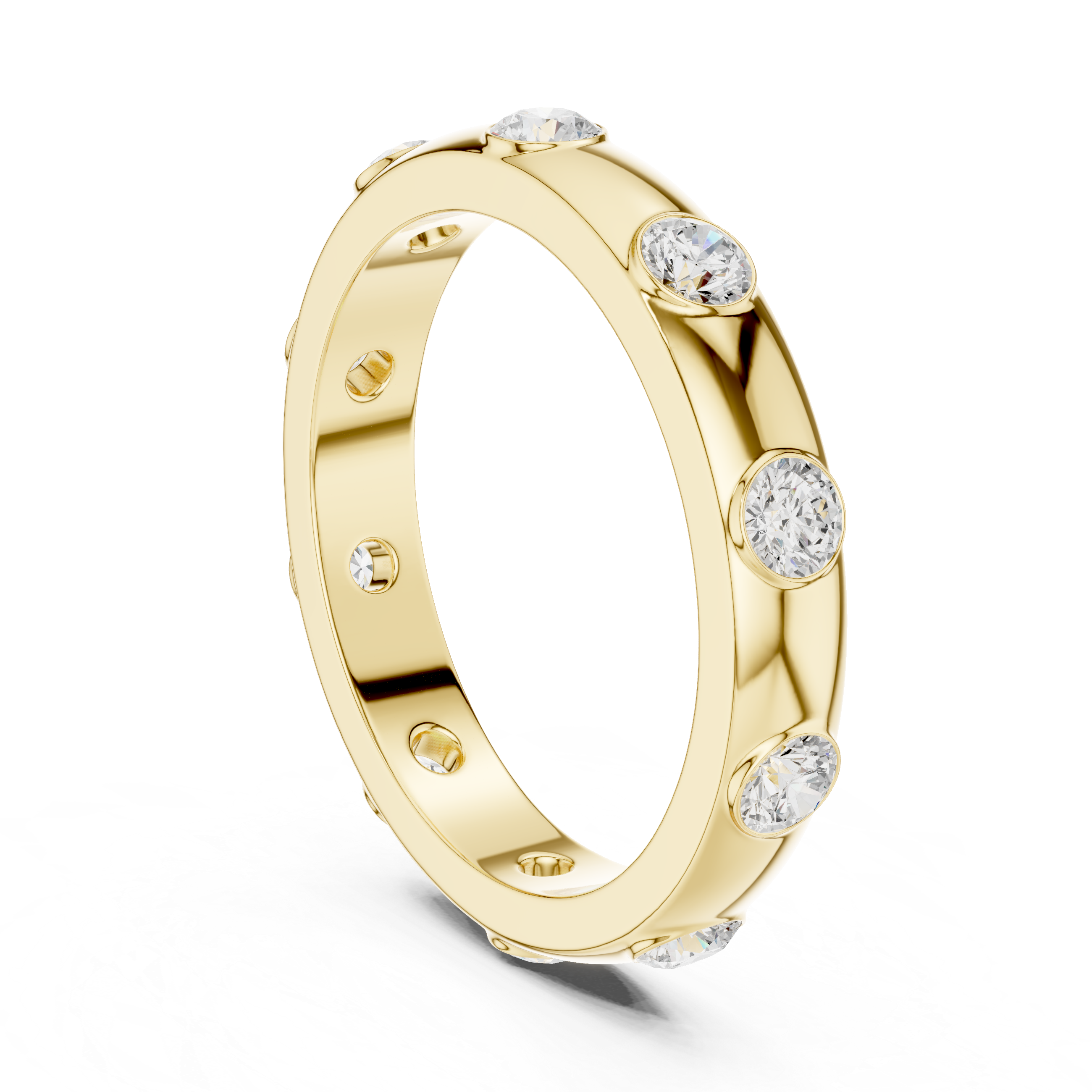 3.37 mm Cartier Inspired Moissanite Band