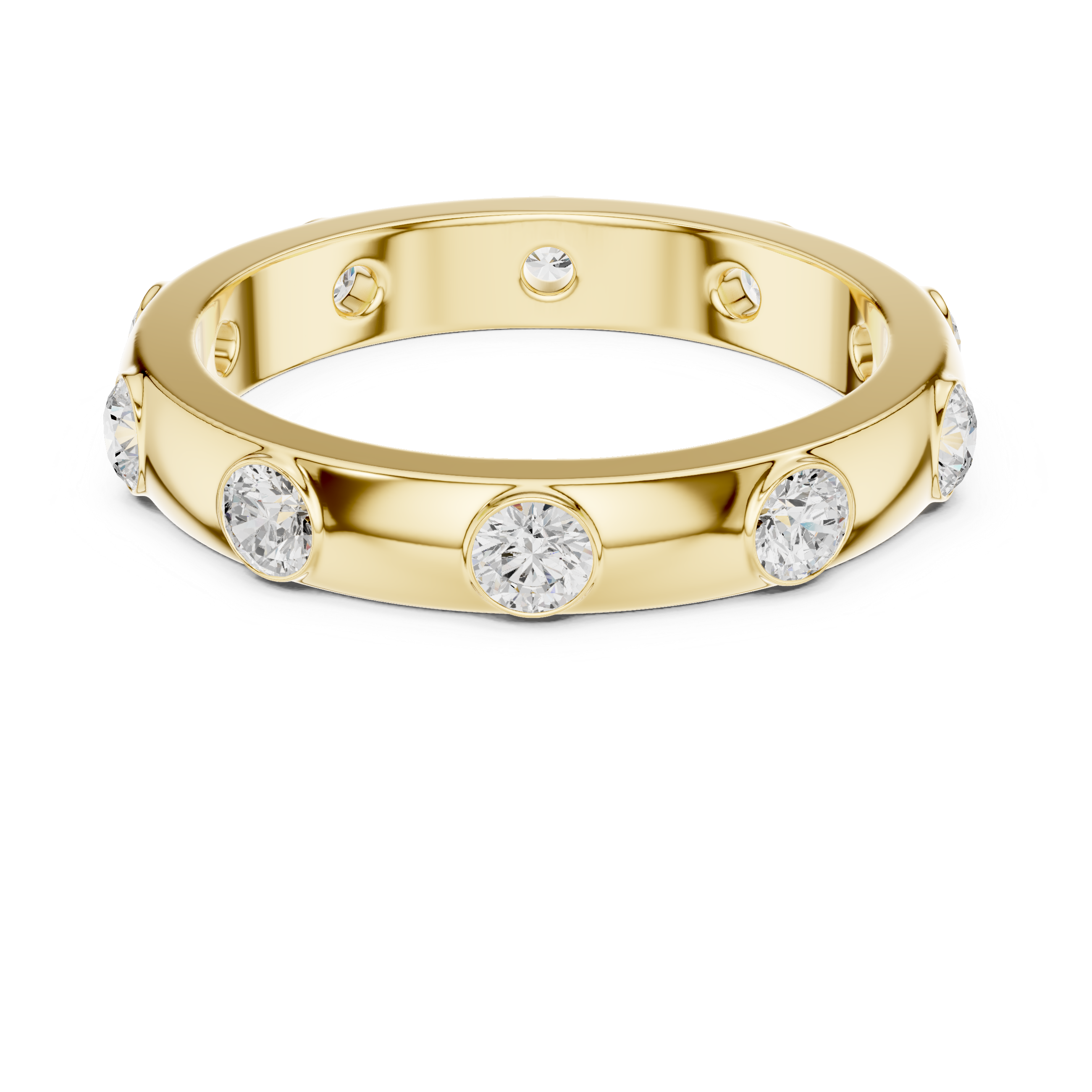3.37 mm Cartier Inspired Moissanite Band