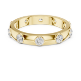 3.37 mm Cartier Inspired Moissanite Band