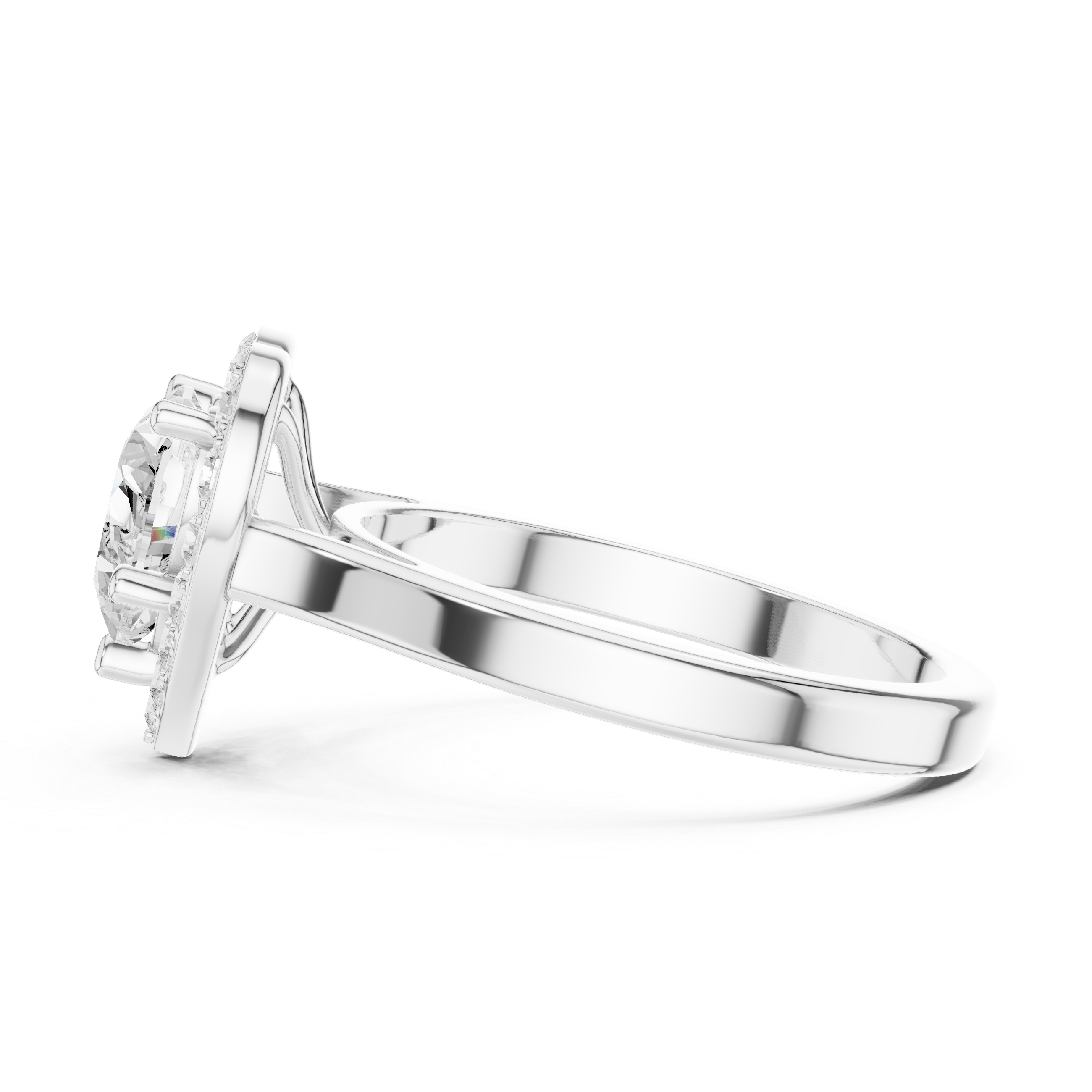 1.8 Carat Heart Cut Moissanite Ring