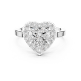 1.8 Carat Heart Cut Moissanite Ring