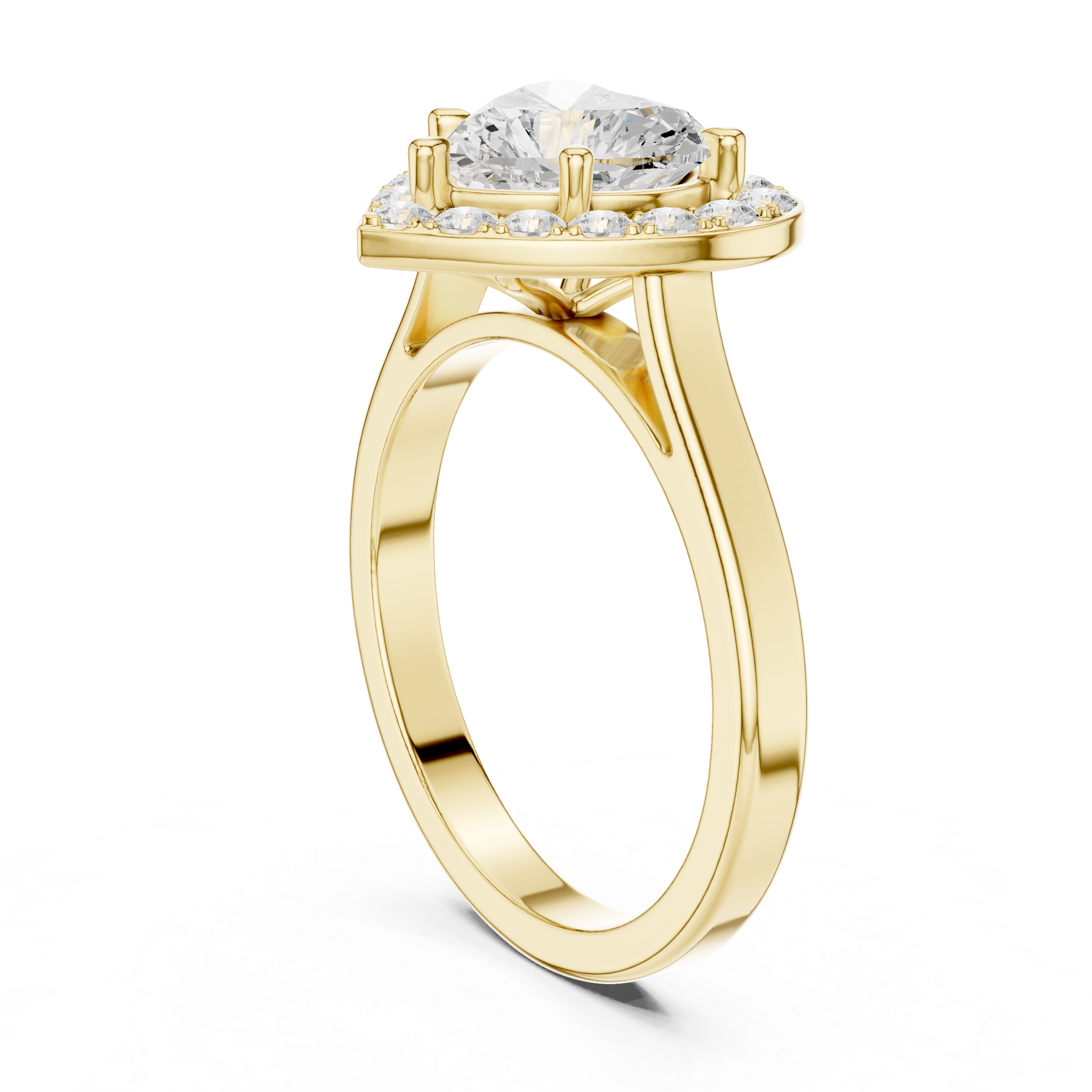 1.8 Carat Heart Cut Moissanite Ring
