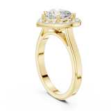 1.8 Carat Heart Cut Moissanite Ring