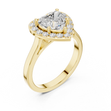 1.8 Carat Heart Cut Moissanite Ring