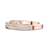 Twisted Moissanite Band