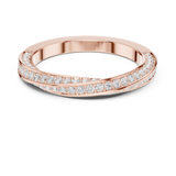 Twisted Moissanite Band