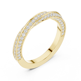 Twisted Moissanite Band