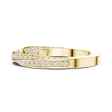Twisted Moissanite Band