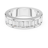 2.2 carat - 5.6 mm Luxury Emerald cut Moissanite Band
