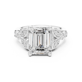 3.3 Carat Fine Emerald Cut Moissanite Ring