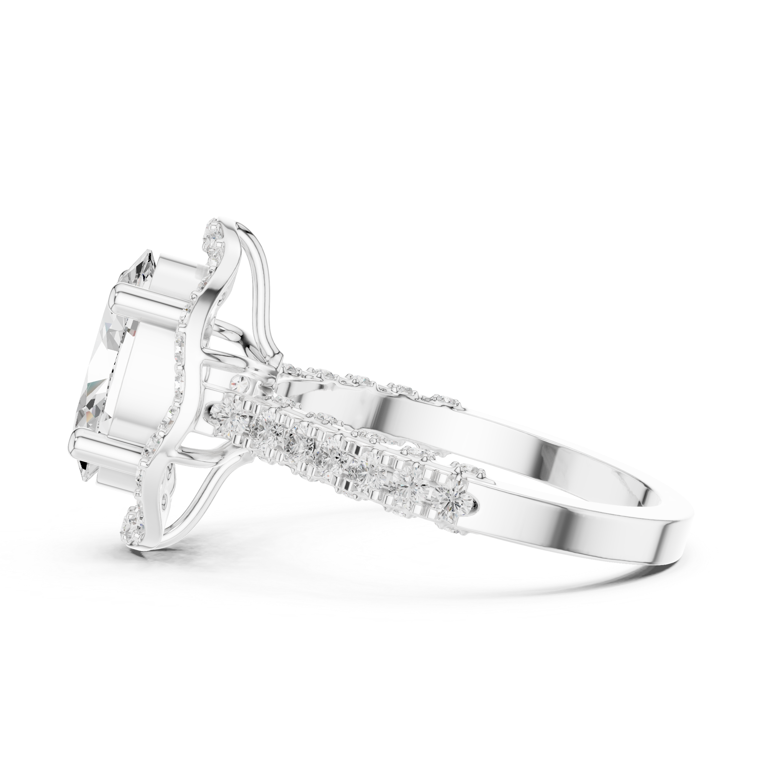 2.5 Carat Royal Oval Cut Moissanite Ring