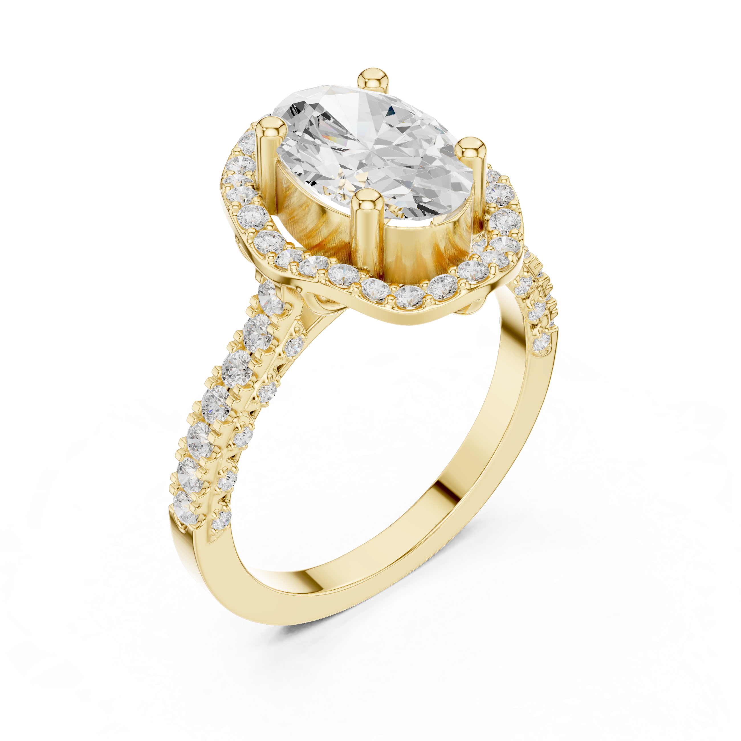 2.5 Carat Royal Oval Cut Moissanite Ring