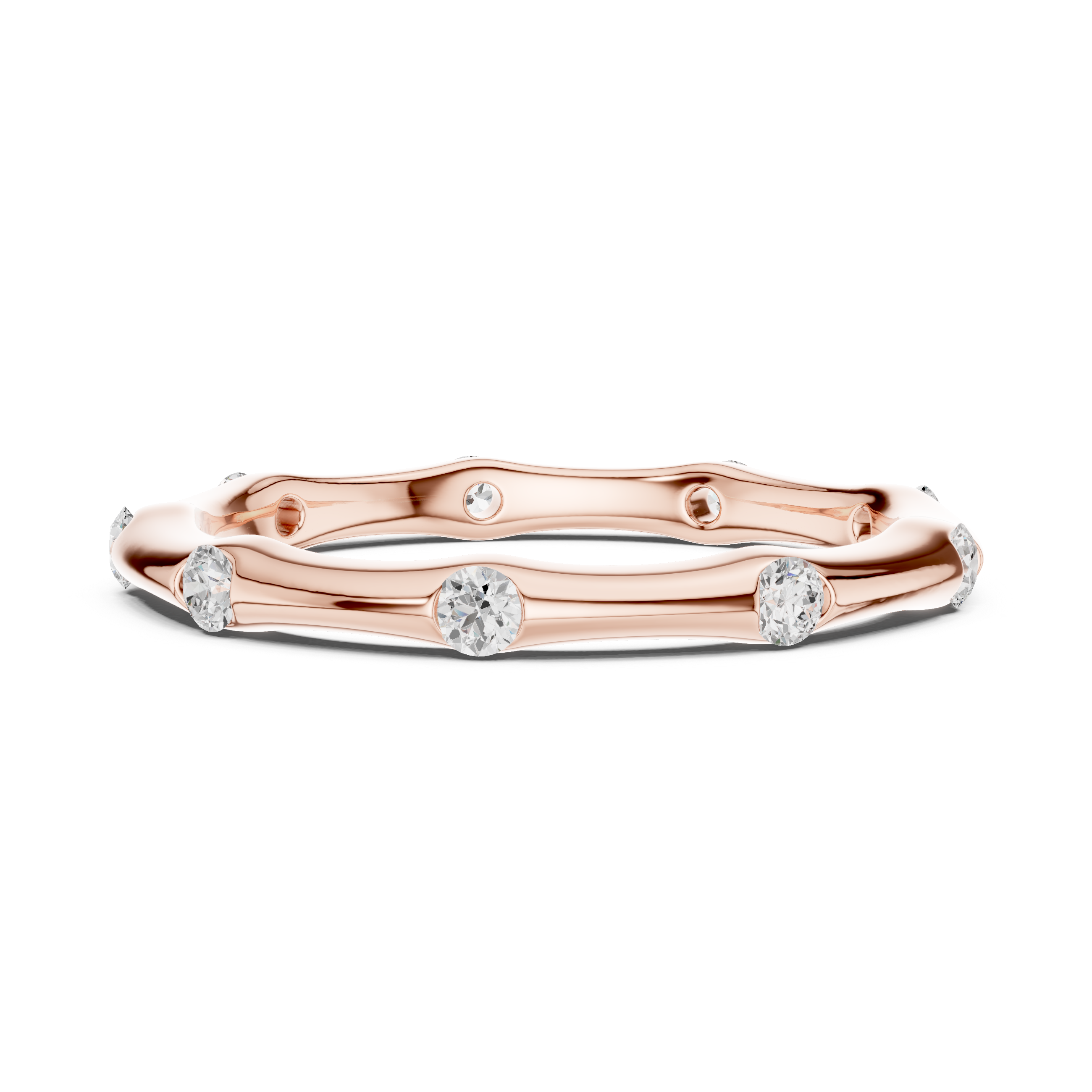 2.3 mm Cartier Inspired Moissanite Band