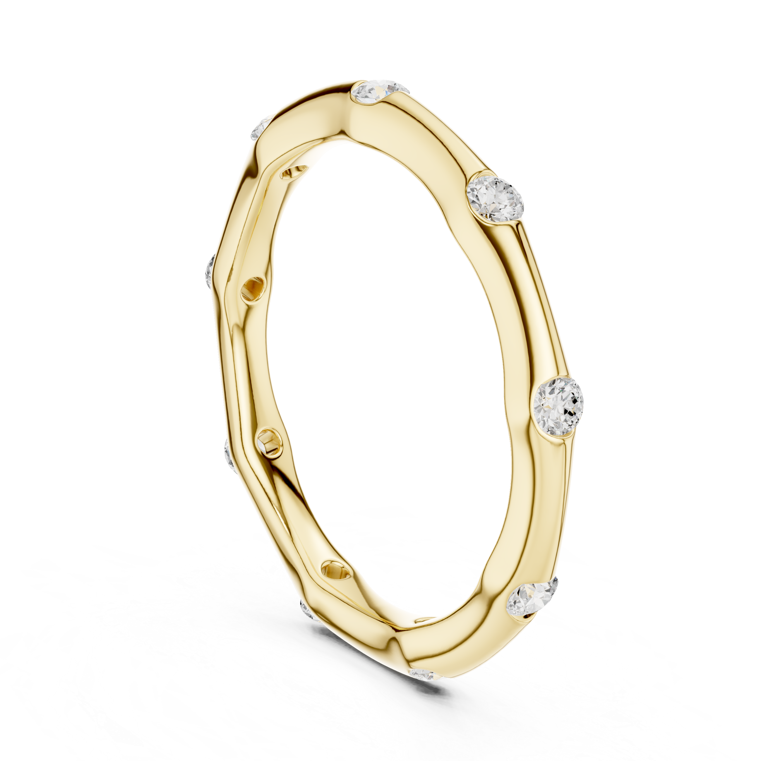 2.3 mm Cartier Inspired Moissanite Band