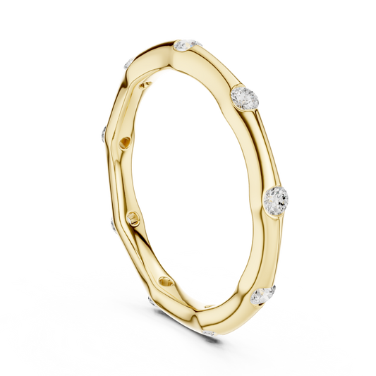 2.3 mm Cartier Inspired Moissanite Band