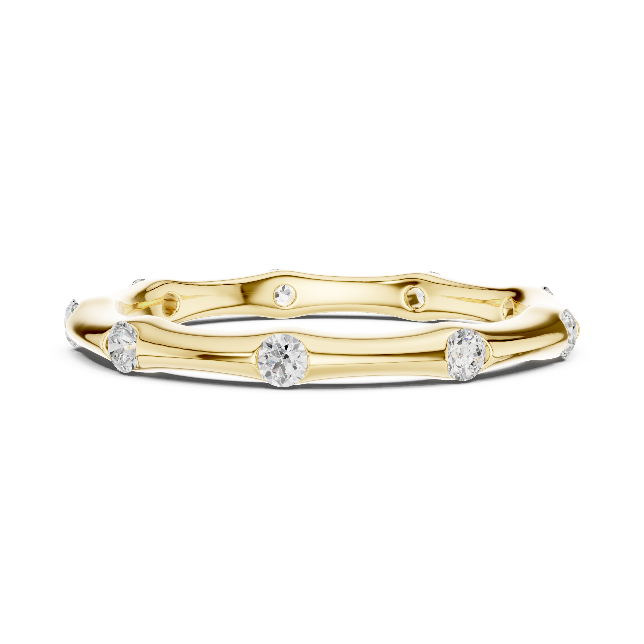 2.3 mm Cartier Inspired Moissanite Band