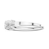 1.4 mm Elegant Princess Cut Moissanite Band