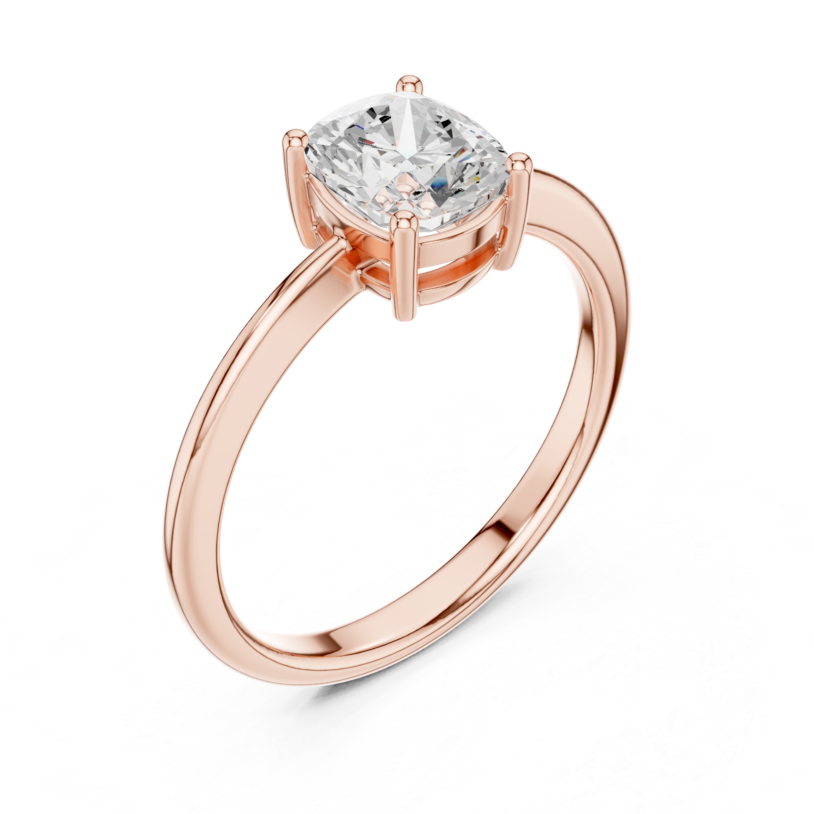 1 Carat Elegant Oval Cut Moissanite Ring