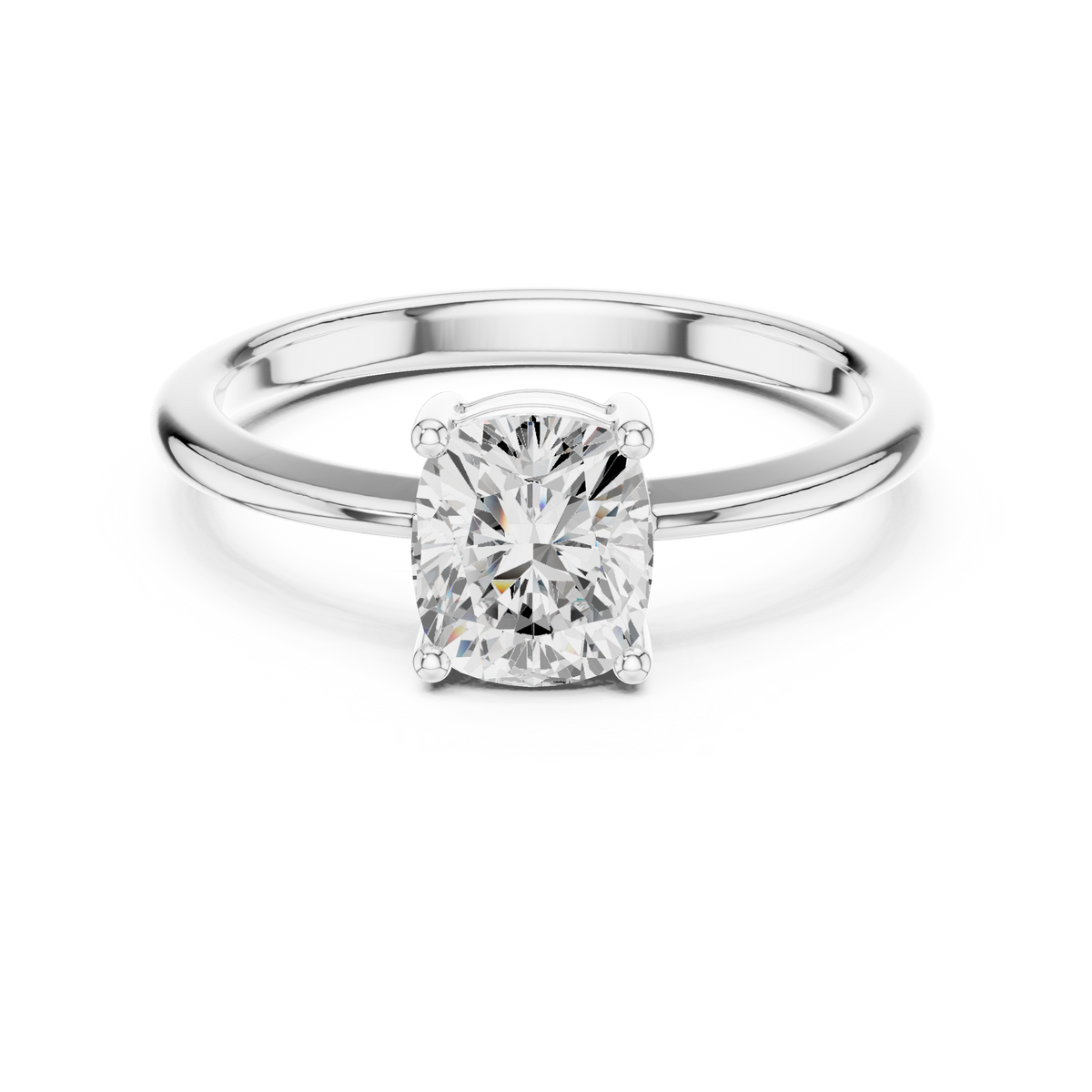1 Carat Elegant Oval Cut Moissanite Ring