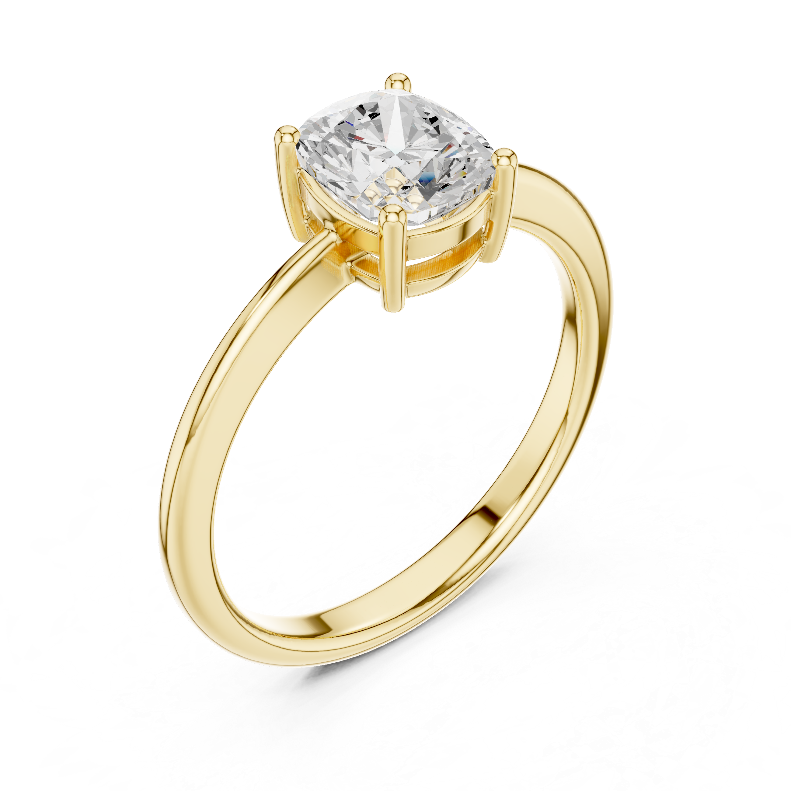1 Carat Elegant Oval Cut Moissanite Ring