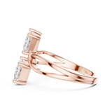1.28 Carat Princess Cut Moissanite Ring