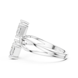 1.28 Carat Princess Cut Moissanite Ring