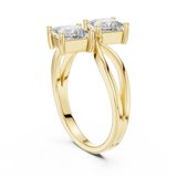 1.28 Carat Princess Cut Moissanite Ring