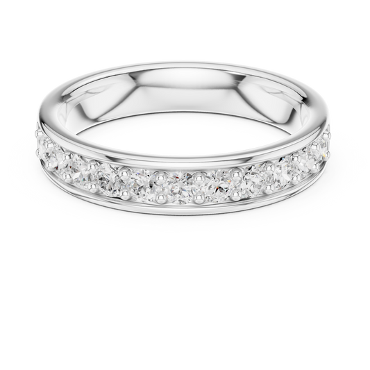 3.86 mm Fancy Moissanite Band