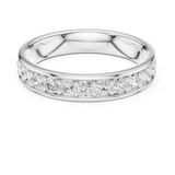 3.86 mm Fancy Moissanite Band