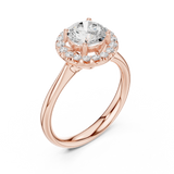 2 Carat Exquisite Round Cut Moissanite Ring