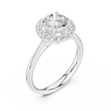 2 Carat Exquisite Round Cut Moissanite Ring