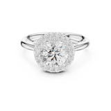 2 Carat Exquisite Round Cut Moissanite Ring
