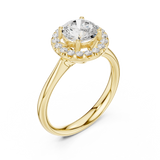 2 Carat Exquisite Round Cut Moissanite Ring