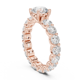2.7 Carat Round Cut Moissanite Ring