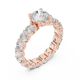 2.7 Carat Round Cut Moissanite Ring