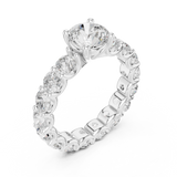 2.7 Carat Round Cut Moissanite Ring