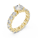 2.7 Carat Round Cut Moissanite Ring