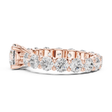 2.7 Carat Round Cut Moissanite Ring