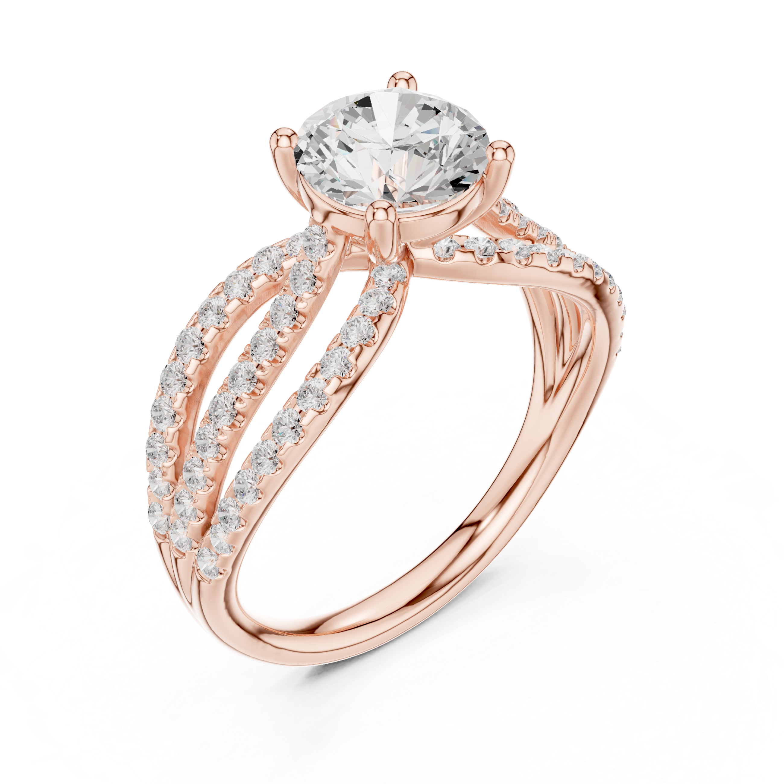 6.4 Carat Fancy Band Moissanite Ring