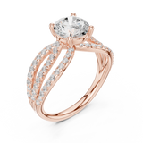 6.4 Carat Fancy Band Moissanite Ring