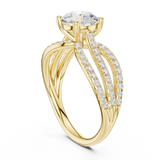 6.4 Carat Fancy Band Moissanite Ring