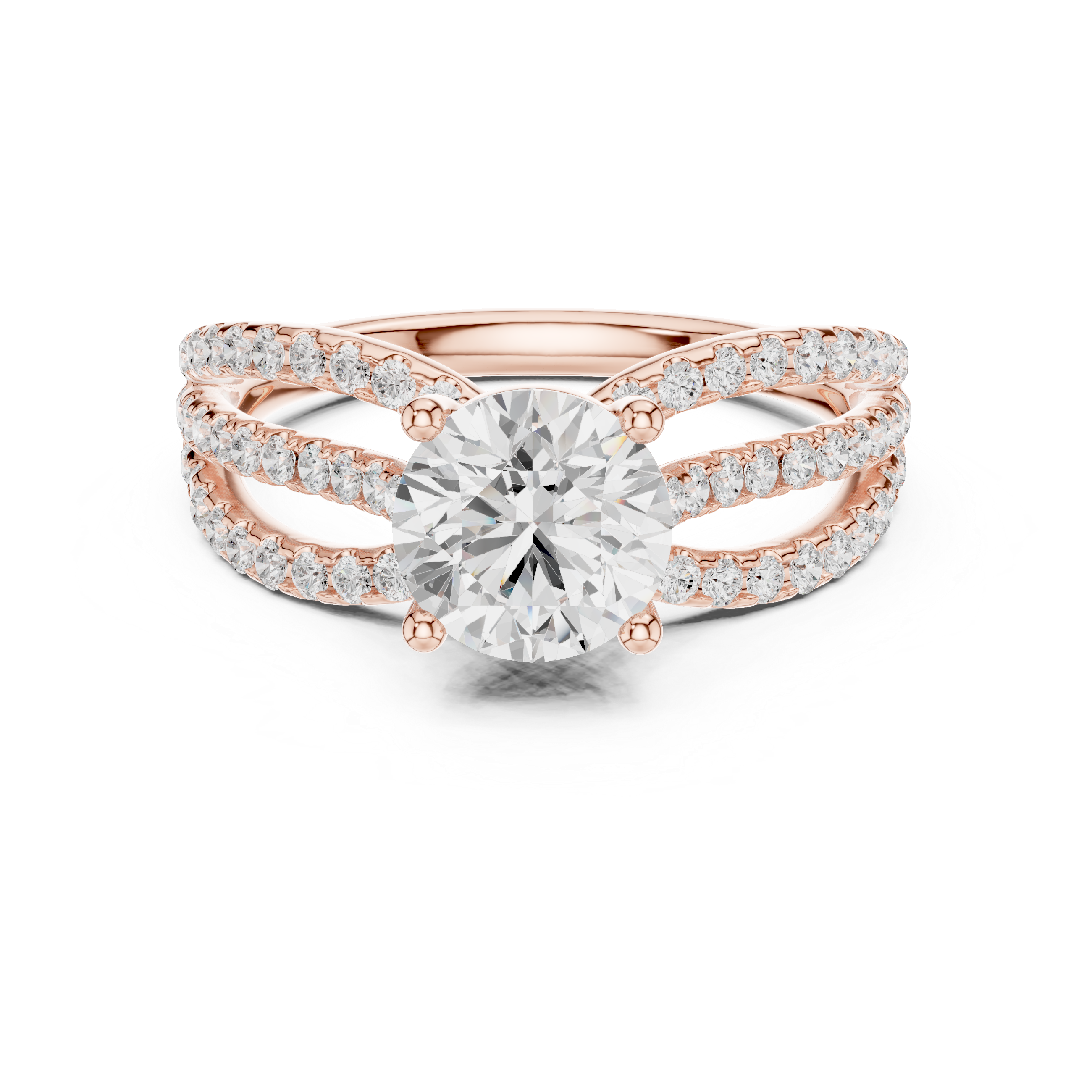 6.4 Carat Fancy Band Moissanite Ring