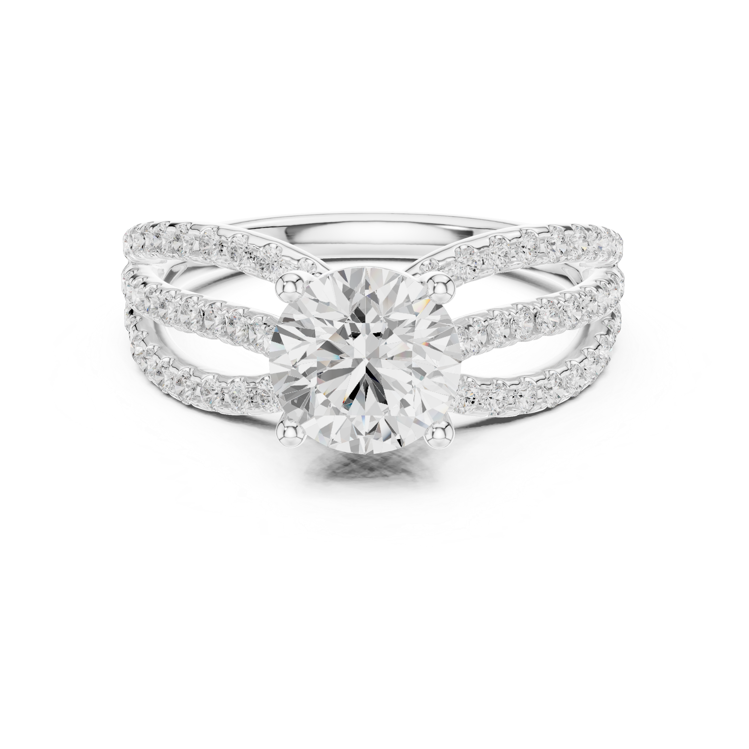 6.4 Carat Fancy Band Moissanite Ring